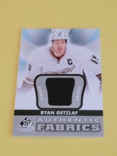 RYAN GETZLAF -  2012-13 UD SP GAME USED AUTHENTIC FABRICS JERSEY AF-RG