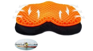 Anti Slip Kayak Seat Cushion Waterproof Kayak Gel Seat Pad Cushions with U Sh... - Picture 1 of 7
