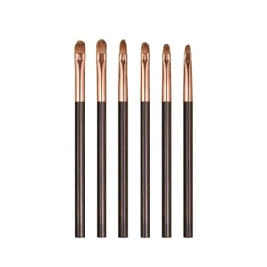 1PZ Spazzola Correttore Capelli Donnola Eyeliner Manico Ebano Pennello Trucco Professionale Fatto a Mano - Foto 1 di 9