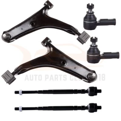 6pcs For 1999-2001 Suzuki Swift Tie Rod Ends Lower Control Arms Suspension Kit Foto 1 de 4