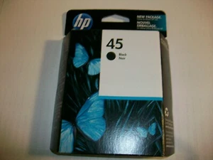 NEW SEALED!!! GENUINE HP 45 Black Ink Cartridge (HP 51645A) 2012 FAST FREE SHIP - Picture 1 of 2