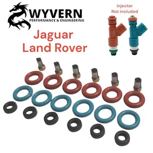 6x JAGUAR RANGE XJ  XK XJ8 297500-0490 6R83-BD CB FUEL INJECTOR Seal V6 KIT Set - Picture 1 of 2