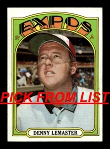 1972 Topps 217-521 EX/EX+ Pick From List All PICTURED mm5 - Picture 1 of 321