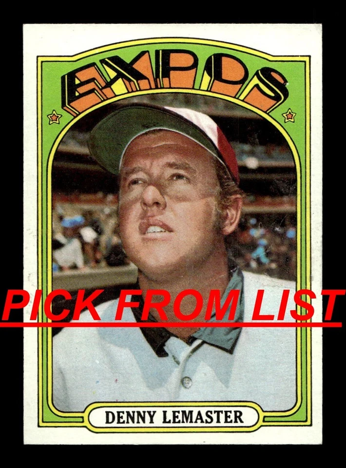 1972 Topps 217-521 EX/EX+ Pick From List All PICTURED mm5 - Image 1 of 1