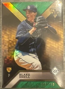 2016 Topps Triple Threads Blake Snell Emerald Green Parallel Rookie RC /250 Rays - Picture 1 of 2