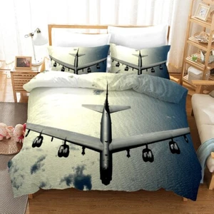 3D Fighter Quilt Cover Set Duvet Cover Bedding Pillowcases - Picture 1 of 4