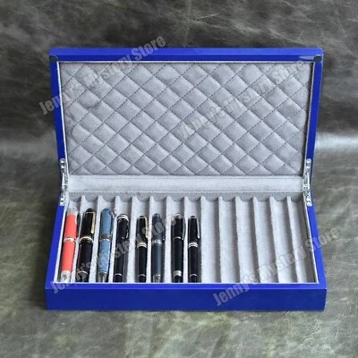 Caja de almacenamiento de pluma estilográfica de madera compuesta organizador de exhibición estuche de coleccionista Foto 1 de 2
