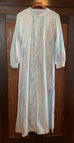 Abito Cappotto Lungo Casa Vintage Christian Dior Lingerie Acquerello Design Nonna Core