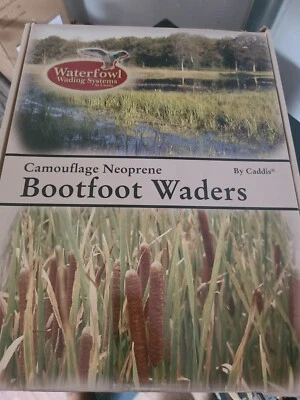 Waterfowl Wading Systems By Caddis Camouflage Bootfoot Chest Wader Max-4HD SZ 10 - Image 1 of 4