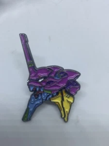 Anime Cartoon Ikari Shinji Purple EVA-01 Head Metal Enamel Badge Brooch Pin - Picture 1 of 4