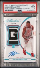 2022-23 Panini Flawless Collegiate Malaki Branham Conference Logo RPA 1/1 #21