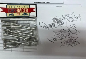 TRIUMPH BONNEVILLE T100 MK2/T120/T120 BLACK 41 PIECE STEEL A2 ALLEN BOLT KIT - Picture 1 of 1