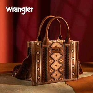 Bolso/brossbody pequeño de lona con estampado Wrangler Southwestern WG2203-8120S - oscuro BR - Imagen 1 de 4