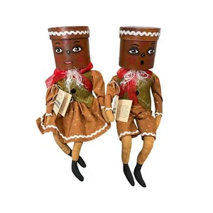 Muñecas Joe Spencer Gathered Traditions Gionni & Gretta Gingerbread nuevas con etiqueta - Imagen 1 de 7