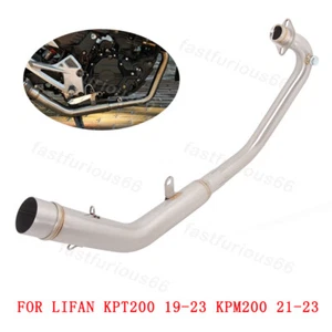 Slip On For LIFAN KPT200 2019-2023 KPM200 51MM Exhaust System Front Link Pipe - Picture 1 of 7