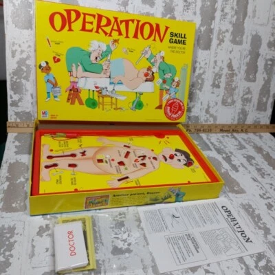 Milton Bradley Operation Board Game Brain Freeze Vintage Tested Complete  - Image 1 of 4