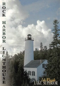 H729 ISLE ROYALE, MI.   POSTKARTE, LEUCHTTURM - Bild 1 von 2