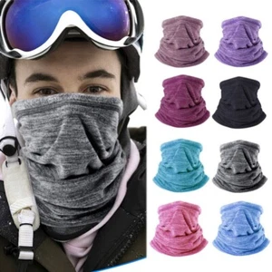 Fleecewärmer winddicht Winter Nacken Gamasche kaltes Wetter Gesichtsmaske für Männer Frauen - Bild 1 von 64