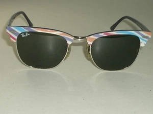 OCCHIALI DA SOLE 49[]21mm RAY BAN ITALY RB3016 1014 MULTICOLORE G15 UV CLUBMASTER - Foto 1 di 9