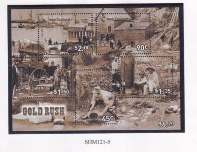 NEW ZEALAND 2006 GOLD RUSH ISSUES S/SHEETS AND STRIPS & SET MNH PO FRESH — 第 1/4 张图片