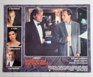 INDECENT PROPOSAL 1993 Robert Redford Woody Harrelson US Lobby Card 11X14 - Picture 1 of 1
