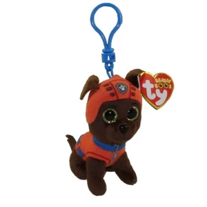 TY Beanie Boos 3" Paw Patrol ZUMA Key Clip Stuffed Animal Plush MWMTs Heart Tags - Picture 1 of 1