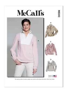 McCall’s Misses Pull-Over Top Sewing Pattern M8343 - Picture 1 of 8