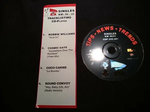 SINGLES PROMO CD: ROBBIE WILLIAMS, COSMIC GATE, COCO CARIBE, SOUND CONVOY (1087) - Bild 1 von 1