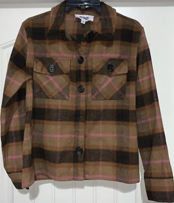 Chaqueta cuadrada con botones BB Dakota by Steve Madden para mujer talla pequeña Foto 1 de 4