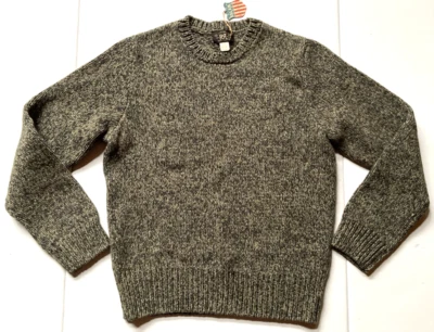 Suéter RRL Ralph Lauren Hecho en EE. UU. Algodón Lana Mármol Marrón Carbón-XL Foto 1 de 4