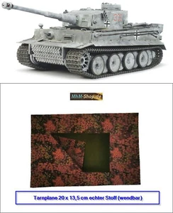 Carro armato RC Tiger 1 opzione completa + 6 carte battaglia + fibra di tigre in scala 1:16 - Foto 1 di 14