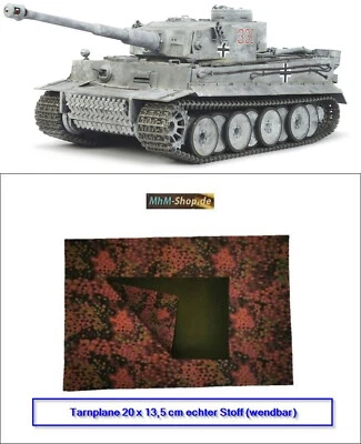 RC Panzer Tiger 1 Full Option + 6 Gefechtskarten + Tigerfibel im Maßstab 1:16 - Bild 1 von 4