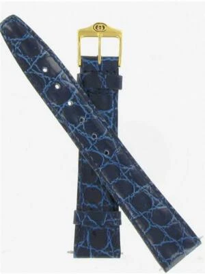 Gucci Man's 17mm Blue Crocodile Grain Watch band 907.17091  - Image 1 of 2