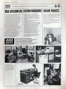 1974 Werbung für AEI Range of Scientific Apparatus Vintage Original Print Ad 744G - Bild 1 von 1