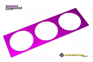 Gauge Command Pod Mount Dash 2 1/16 52 mm Universal Single DIN Panel 3 Triple - Picture 1 of 2