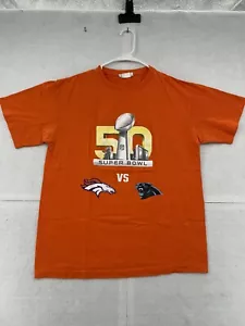 Denver Broncos Peyton Manning Shirt Adult Large Orange Short Sleeve Super Bowl - Picture 1 of 8