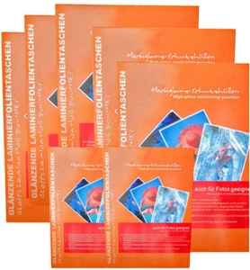 100 Laminiertaschen DIN A5 (154x216 mm) matt 2x125 micron Laminierfolien - Bild 1 von 2