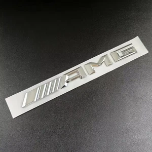 3D ABS Noir Logo AMG Emblème Lettres Voiture Coffre Badge pour Mercedes Benz W204 W205 - Photo 1/7
