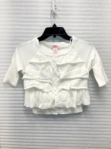 Candies Kids Girls Body Jersey Ruffles Cardigan Sweater | Size S - Picture 1 of 8
