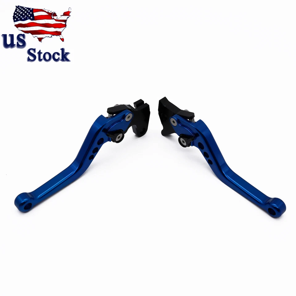 CNC Brake Clutch Levers For Honda CBR900RR 1993 1994 1995-1999 Blue Shorty Hand - Image 1 of 4