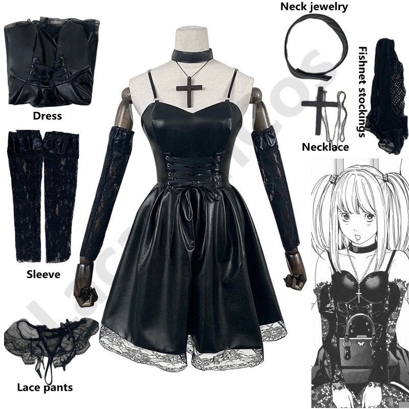 VE Death Note Misa Amane Cosplay Costume Anime Wig Dress Uniform Party Halloween $