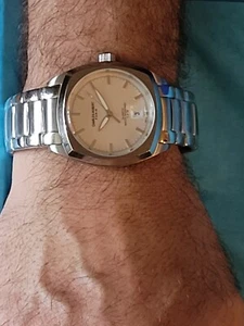 Vintage New Charles Hubert Gents Watch Water Resistant 5 ATM SS Model 3541W - Picture 1 of 9