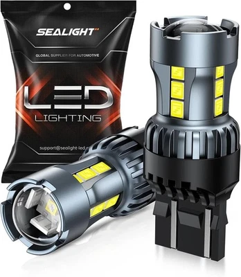 7443 7440 LED Bulb White Reverse Light, 7444na 7441 7444 T20 W21W LED Light Bulb - Image 1 of 4