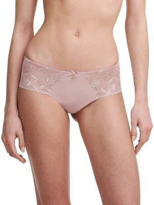 Panty Hipster CHANTELLE 21U4 MODA ORQUÍDEAS ~ ROSA INGLESA ~ M ~ NUEVO CON ETIQUETAS $55 Foto 1 de 4