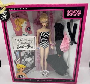 My Favorite Barbie 50th Anniversary '59 Reproduction 2008 #N4974 Neuf dans sa boîte NRFB - Photo 1/16