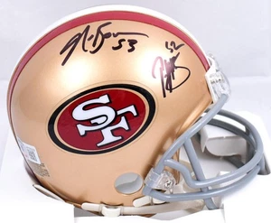 Patrick Willis Navorro Bowman signierter 49ers Mini Helm - Beckett W Hologramm - Bild 1 von 12