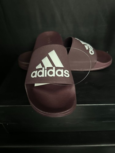 Infradito Adidas Adilette unisex slide bordeaux EE7042 taglia 10 NUOVE con scatola