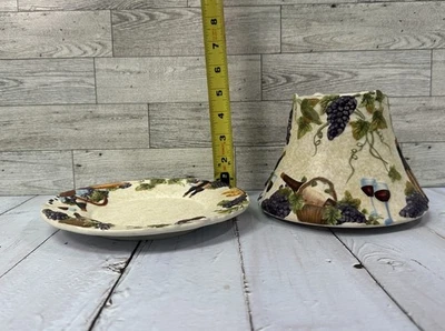 洋基蜡烛葡萄酒大罐蜡烛色调和盘子葡萄葡萄酒奶酪 — 第 1/4 张图片