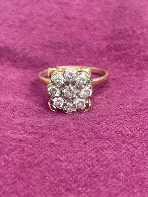 ~Estate vintage 1 carat diamond 14K yellow gold ring 5.22g~ - Image 1 of 4