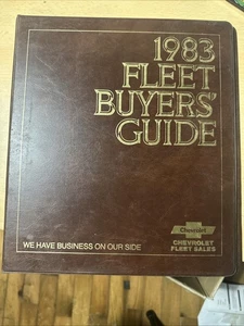 1983 Chevrolet Fleet Buyers Guide Dealer Album Options Color Upholstery - Picture 1 of 12